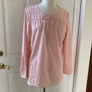 NWT Scallop Pink cotton popover